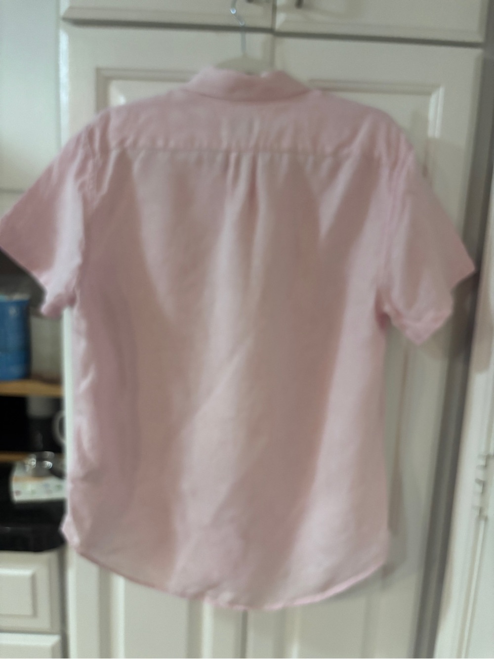 J. Crew Men's Short-Sleeve Button-Down Shirt in Light Pink - Picture 5 of 5
